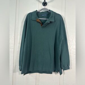 McKenzie Tribe Men’s Green Long Sleeve Collared Sweatshirt/Sweater Size XL EUC